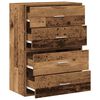 vidaXL Armoires avec 2 tiroirs 2 pcs vieux bois bois d'ing&eacute;nierie