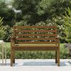 vidaXL Banc de jardin marron miel 109x48x91,5 cm bois de pin massif