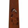 vidaXL Lumi&egrave;re de chemin LED solaire 2 pcs Acier Corten Acier Corten