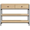 vidaXL Table console chêne sonoma 100x25x75 cm bois d'ingénierie