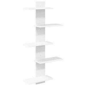 vidaXL &Eacute;tag&egrave;re Murale Flottante Blanc 48,5 x 15 x 101 cm