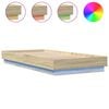 vidaXL Cadre de lit sans matelas avec lumi&egrave;res LED 90x200 cm