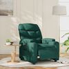 vidaXL Fauteuil inclinable &eacute;lectrique Vert fonc&eacute; Tissu