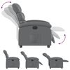 vidaXL Fauteuil inclinable &eacute;lectrique Gris Similicuir
