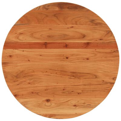 vidaXL Dessus de table Ø80x3,8 cm rond bois massif d'acacia