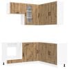 vidaXL Unit&eacute; de cuisine KALMAR 8 pcs Ch&ecirc;ne artisanal Bois d'ing&eacute;nierie