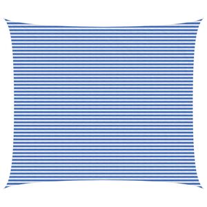 vidaXL Voile d'ombre Bleu et Blanc 6 x 8 m HDPE