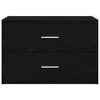 vidaXL Armoire avec 2 tiroirs chêne noir 60x31x40 cm bois d'ingénierie