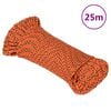 vidaXL Corde de bateau Orange 3 mm 25 m Polypropyl&egrave;ne