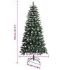 vidaXL Sapin de No&euml;l artificiel Vert 120 cm PVC, plastique et acier