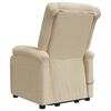 vidaXL Fauteuil Cr&egrave;me Tissu