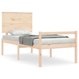 vidaXL Lit pour personne &acirc;g&eacute;e sans matelas bois massif