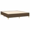 vidaXL Sommier &agrave; lattes de lit avec matelas Marron fonc&eacute; 160x200 cm