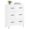 vidaXL Buffet Blanc brillant 69,5x34x90 cm Bois d'ingénierie