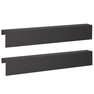 vidaXL Profil&eacute; de recouvrement de jardin 2 pc 100 x 10 x 15 cm Acier