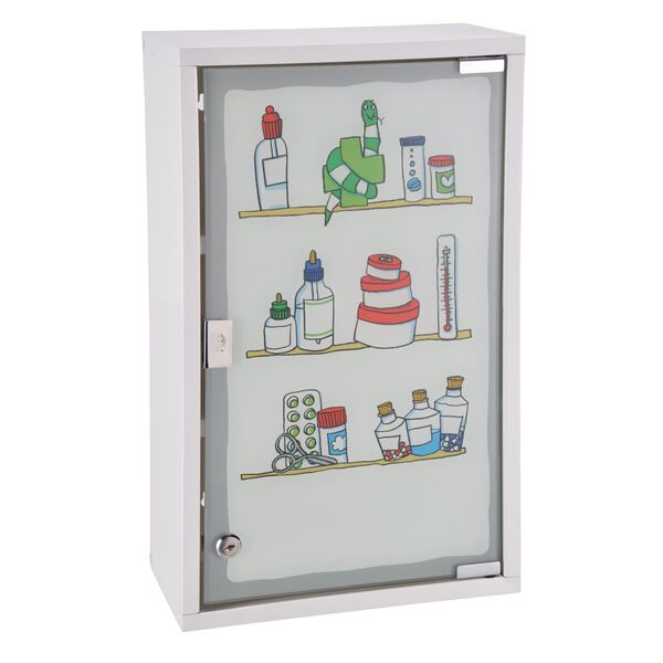HI Armoire &agrave; pharmacie 30 x 15 x 50 cm Acier inoxydable