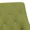 vidaXL Chaises pivotantes &agrave; manger lot de 2 Vert clair Velours