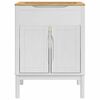 vidaXL Meuble sous Lavabo de Salle de Bain FLORO Blanc 60 x 40 x 80 cm