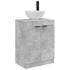 vidaXL Meuble de salle de bain avec &eacute;vier Gris b&eacute;ton 54 x 35 x 83 cm