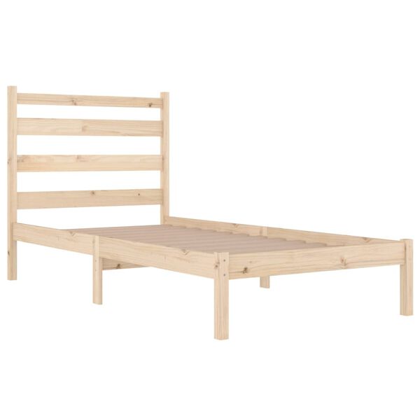 vidaXL Cadre de lit sans matelas bois massif 90x200 cm