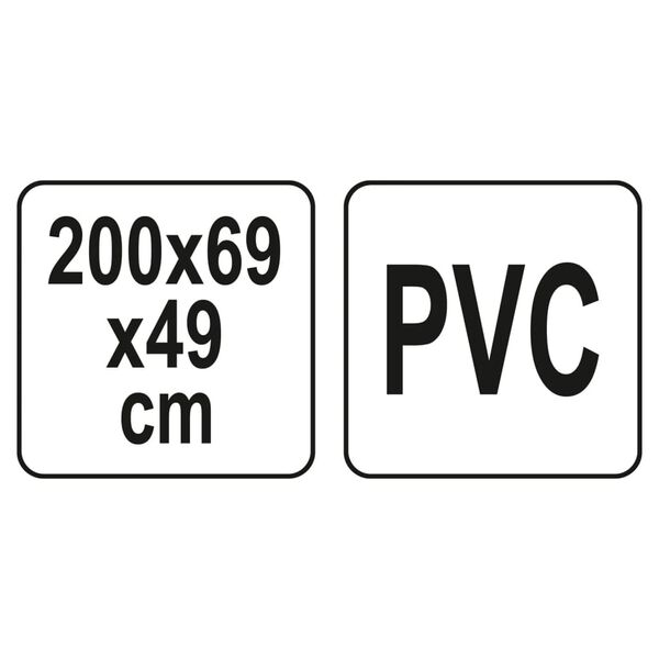 FLO Serre avec 5 &eacute;tag&egrave;res 69x49x200 cm transparent et vert