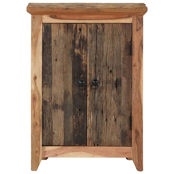 vidaXL Buffet 55x33x75 cm bois massif d'acacia et bois de récupération