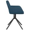 vidaXL Chaises pivotantes &agrave; manger lot de 2 Bleu Velours
