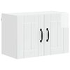 vidaXL Meuble mural LUCCA Blanc brillant 60 x 31 x 40 cm