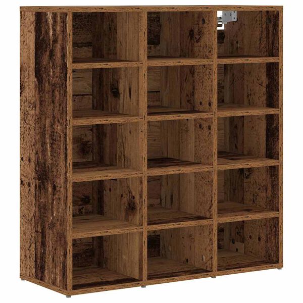 vidaXL Cabinet &agrave; chaussures Bois ancien 77,5 x 30 x 83,5 cm