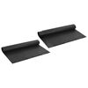 vidaXL Feuille de drainage nervur&eacute;e 2 pi&egrave;ces Noir 1 x 20 m HDPE