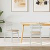 vidaXL Chaise de salle à manger 2 pcs Blanc et marron