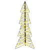 vidaXL Sapin de Noël avec 100 LED Blanc chaud 120 cm Rotin