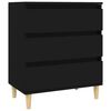vidaXL Buffet Noir 60x35x70 cm Bois d'ing&eacute;nierie