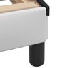 vidaXL Lit Viana avec matelas blanc et noir 90x190 cm similicuir