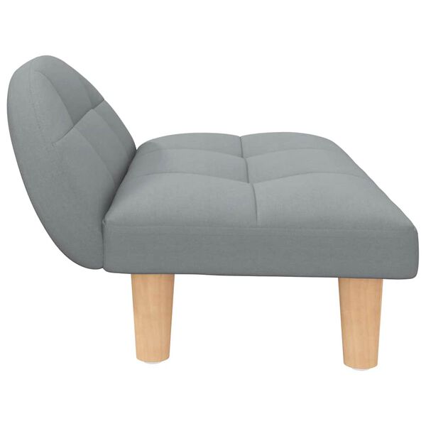 vidaXL Lit pour chien gris clair 70x52x30 cm tissu