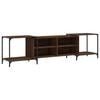 vidaXL Meuble TV ch&ecirc;ne marron 203x37x50 cm bois d'ing&eacute;nierie