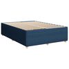vidaXL Sommier &agrave; lattes de lit avec matelas Bleu 140x190 cm Tissu