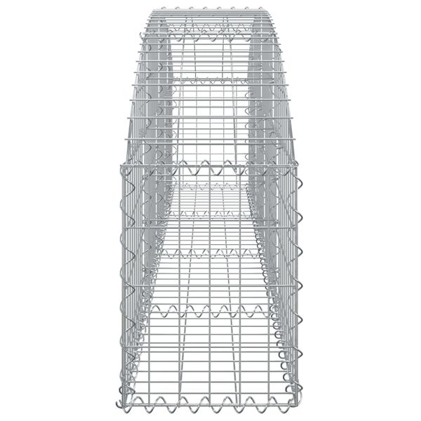 vidaXL Panier de gabions arqu&eacute; 200x30x40/60 cm Fer galvanis&eacute;
