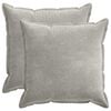 vidaXL Housse de coussin 2 pcs HOUTEN Gris clair 80 x 80 cm