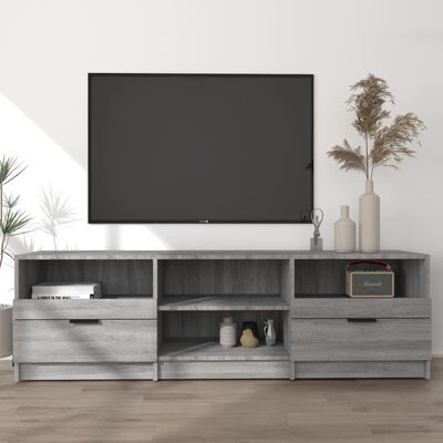 vidaXL Meuble TV Sonoma gris 150x33,5x45 cm Bois d'ingénierie