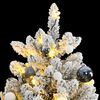 vidaXL Sapin de No&euml;l artificiel articul&eacute; 300 LED et boules 270 cm