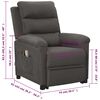vidaXL Fauteuil de massage inclinable Gris fonc&eacute; Tissu