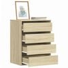 vidaXL Commode d'angle ch&ecirc;ne sonoma 60x41x76 cm bois d'ing&eacute;nierie