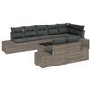 vidaXL Ensemble de canap&eacute; de jardin 9 pc Gris polyrotin