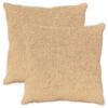 vidaXL Housse de coussin 2 pc HEERLEN Cr&egrave;me 60 x 60 cm