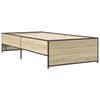vidaXL Cadre de lit sans matelas ch&ecirc;ne sonoma 100x200 cm