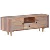 vidaXL Meuble TV 118x30x40 cm Bois d'acacia massif