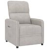 vidaXL Fauteuil inclinable Gris clair Tissu microfibre