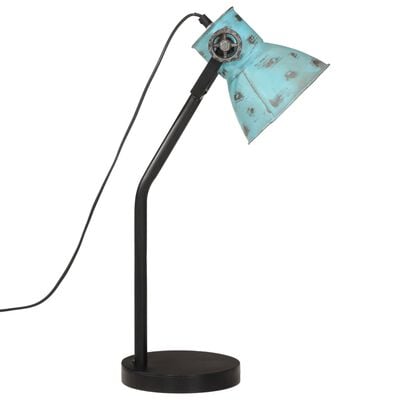 vidaXL Lampe de bureau 25 W bleu délavé 17x17x60 cm E27