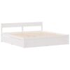 vidaXL Cadre de lit sans matelas blanc 160x200 cm bois de pin massif
